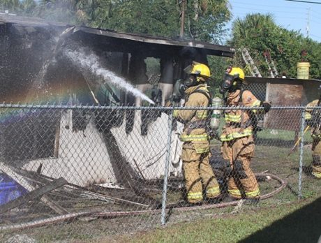 Dog killed in structure fire near Gifford Middle School