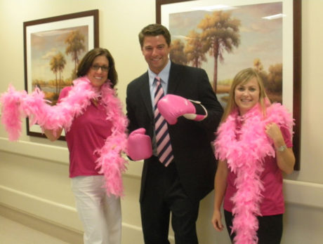 “Put On Your Pink Bra” kickoff reception for breast cancer at Capt. Hiram’s on Aug. 16