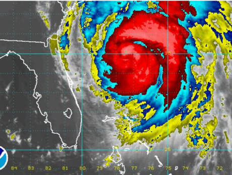 Radar image of Hurricane Irene – Aug. 26
