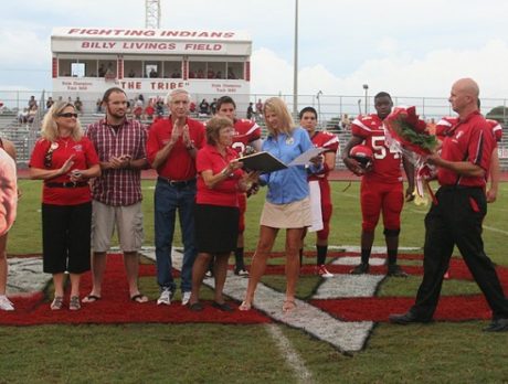 Billy Livings honored before VBHS football game