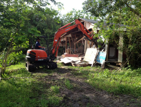 Crime and mold infested house demolished