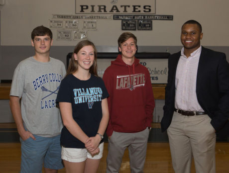 Ceremony honors 4 St. Ed’s athletes on Signing Day