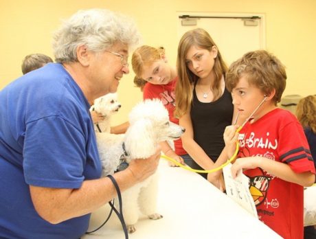 Kids learn first aid and CPR for Pets at Humane Society