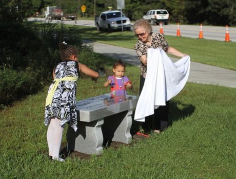 Fellsmere’s Johnny “Sidewalk” remembered with bench, ‘hoopla’