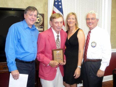 Exchange Club presents Proudly We Hail Award to Frank Zorc