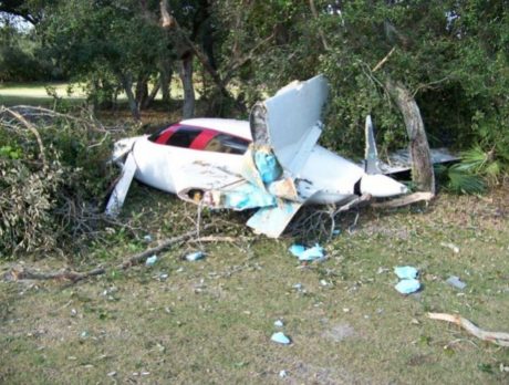 High winds a factor in plane’s crash at Sebastian golf course