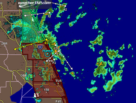 First squall line