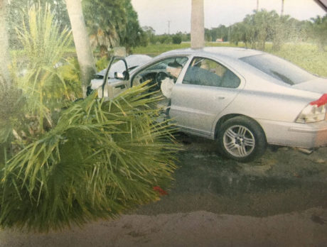 Officer pulls driver from burning car in Fellsmere, witnesses sought