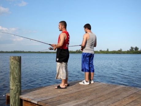 Clemmer brothers wait for a bite