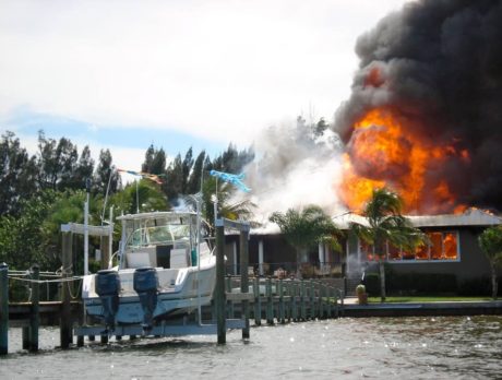 Massive house fire near Wabasso Causeway displaces family