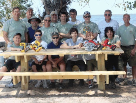 Scout builds picnic tables, fire pits at Sebastian island for Eagle Scout project