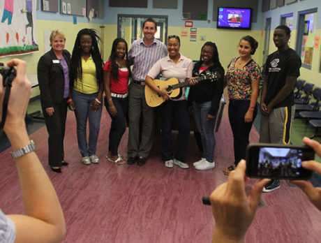 $10k check to Boys and Girls Clubs from Jake Owen Foundation