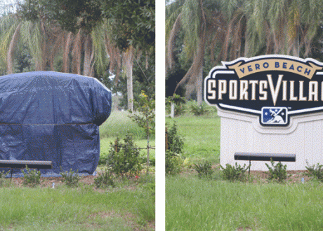 Vero Beach Sports Village signs