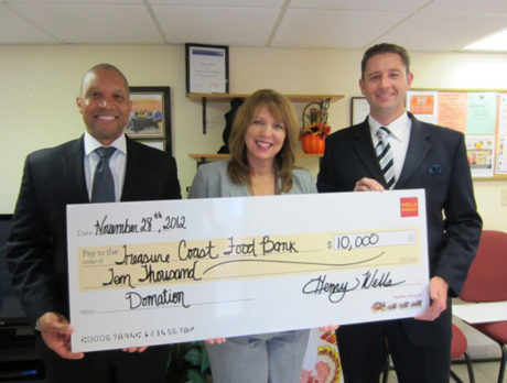 Treasure Coast Food Bank received $10,000 check from Wells Fargo