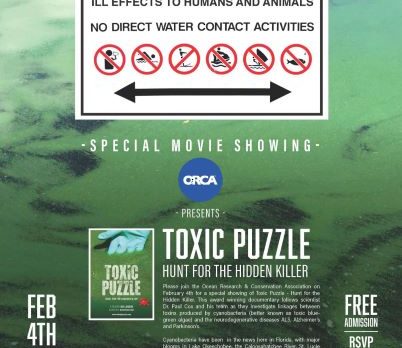 Toxic Algae & You. ORCA presents special showing of Toxic Puzzle