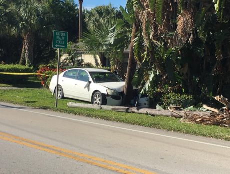 49th Street reopens after car strikes power pole