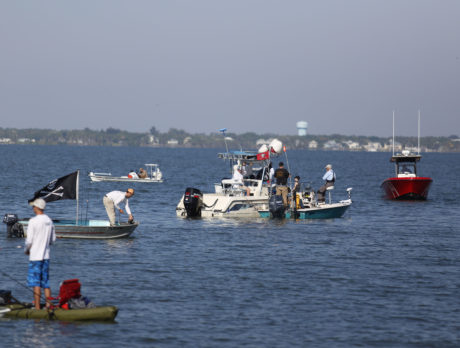 Hundreds turn out for fishing rights protest, as deputies and FWC officers look on