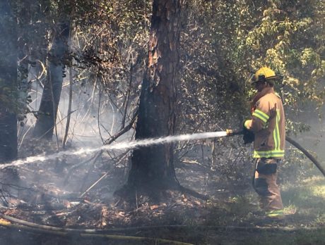 Evacuation lifted; brush fire out, officials say