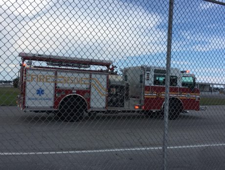 Piper Aircraft evacuated after fire; no serious injuries reported