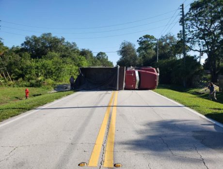 82nd Ave reopen after dump truck overturns