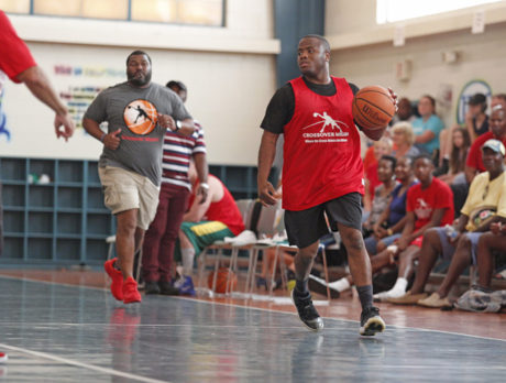 Supreme court camaraderie at Crossover/Sheriff hoops