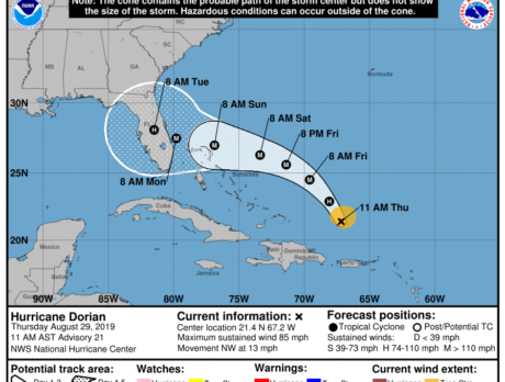 IRC officials to declare local state of emergency Friday ahead of Hurricane Dorian