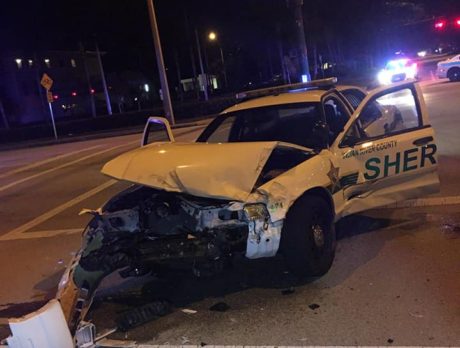 Deputy, man hurt in hit-and-run crash, suspect sought driving white truck