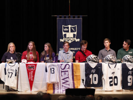 St. Ed’s seniors’ moment as 7 sign on for college sports