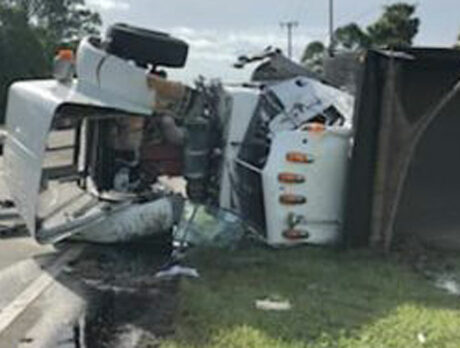 4 sent to hospitals after 2-truck crash on 66th Ave. in south county