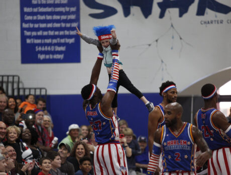 Basketball-spinning, dunks and more as iconic Harlem Globetrotters visit SRHS