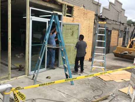 Furniture store closed after truck strikes building