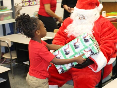 Santa visits students at GYAC