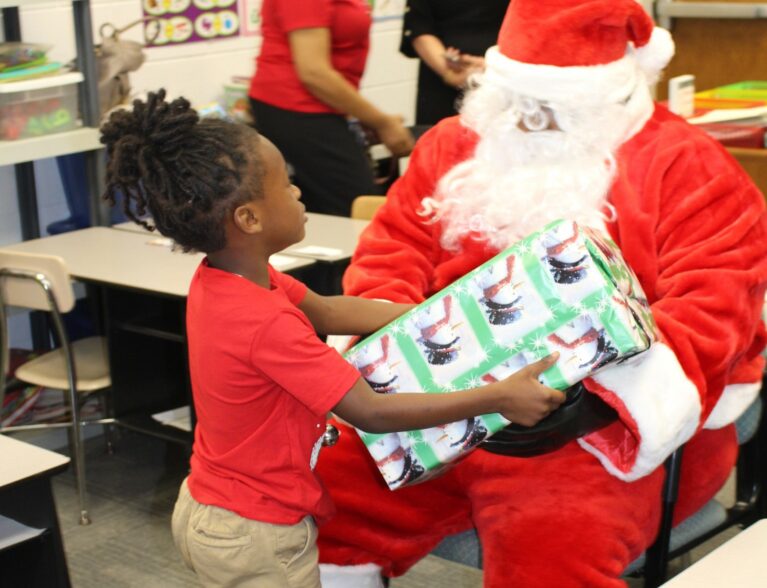 Santa visits students at GYAC