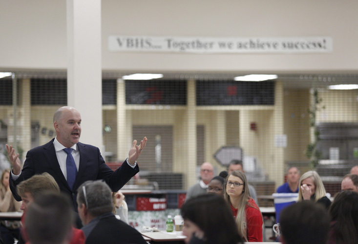 New superintendent impresses high school teachers and staff