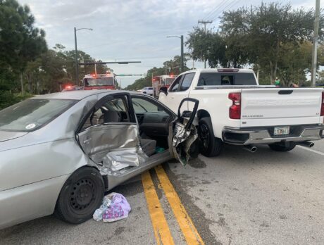 Several hospitalized after shooting, multi-vehicle crash