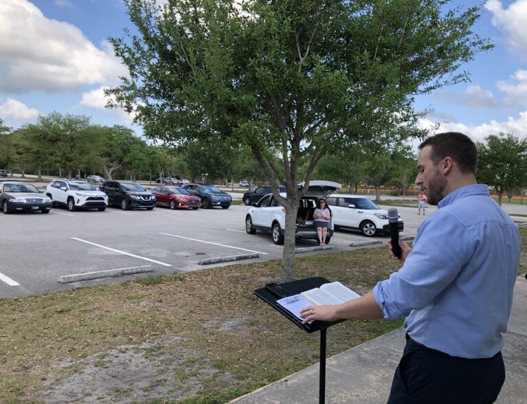 ‘God is still good’ – Residents worship at Drive-In Church amid virus concerns