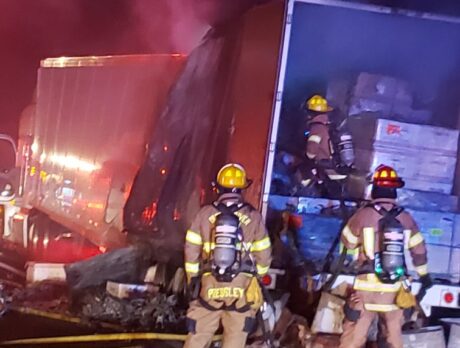 SB I-95 reopen after semi-trailer fire
