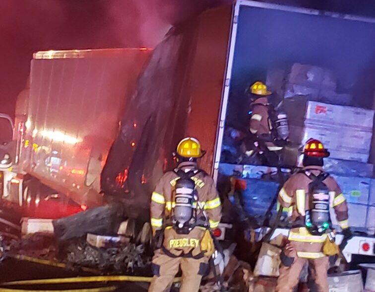 SB I-95 reopen after semi-trailer fire