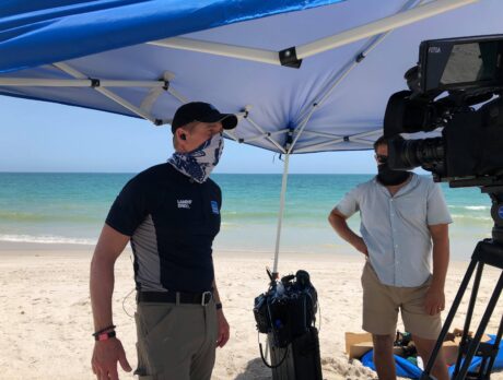 The Weather Channel broadcasts from Vero Beach
