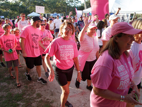 Pep walk: ‘Striders’ energized to stomp on breast cancer