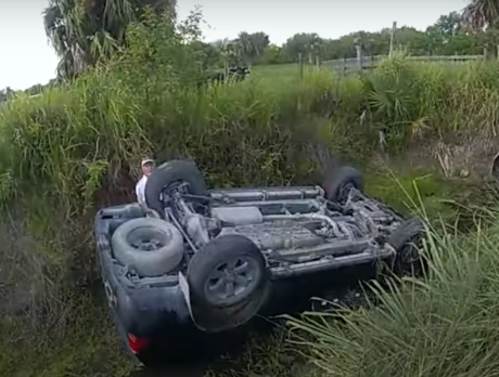 ‘Just breathe’ – Deputies rescue woman after vehicle crashes into canal