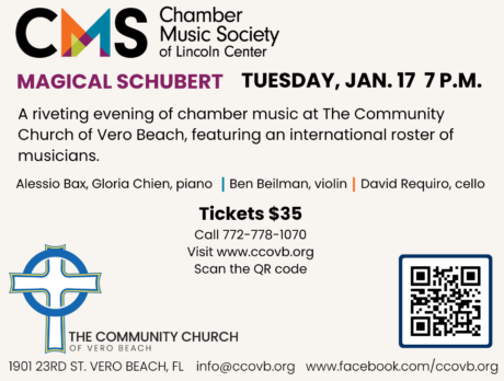 Chamber Music Society of Lincoln Center Returns to Vero Beach
