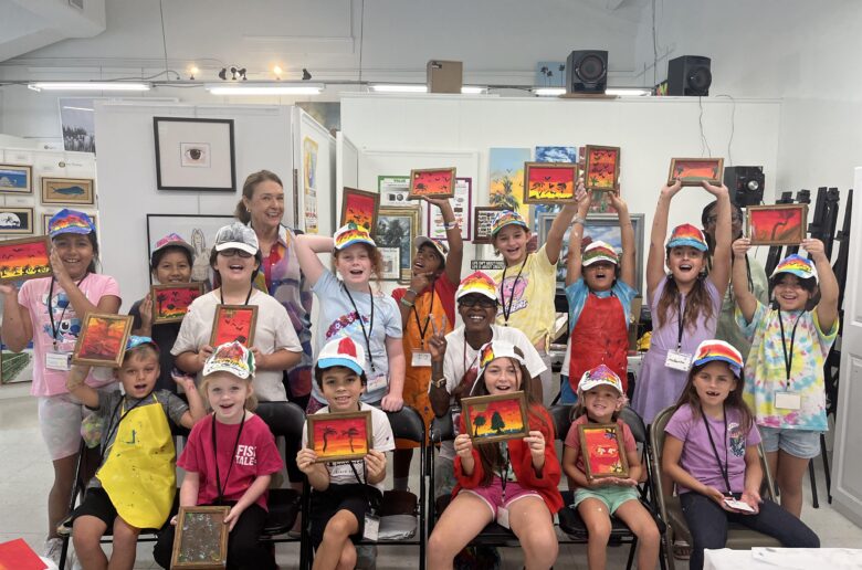 Dominique Tynes, niece of Florida Highwayman, teaches youth love of painting