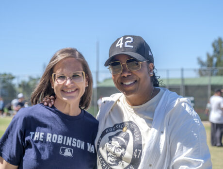 New generation hits iconic playing field as Jackie Robinson’s granddaughter visits