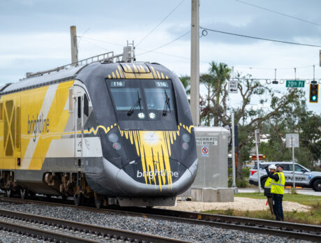 Police investigating Brightline vs car wreck near Commerce Avenue