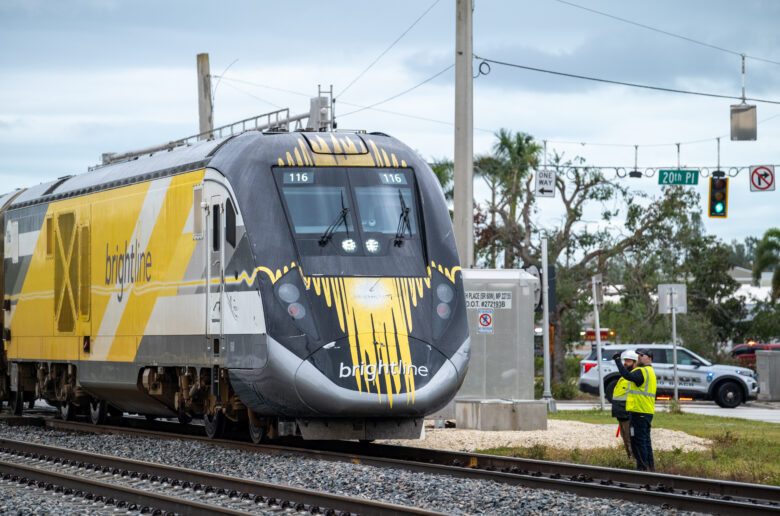 Police investigating Brightline vs car wreck near Commerce Avenue