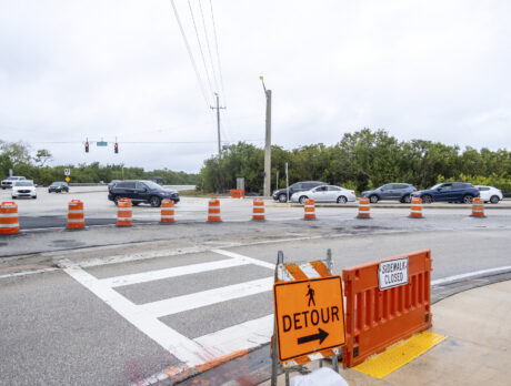 Safety improvements under way at Barber bridge entrance