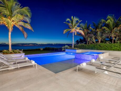 Luxurious oceanfront estate in Floralton Beach with finest of details throughout