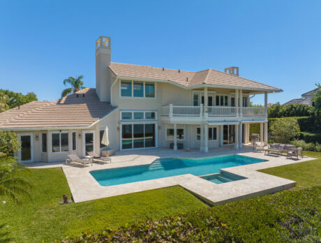 Elegant, midcentury modern Seagrove West home comes with pool and dock