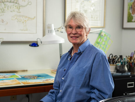 Rabjohn’s uniquely vibrant imagination sets her varied art apart
